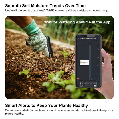 Ecowitt WH52 Soil Moisture,Temperature & EC Sensor