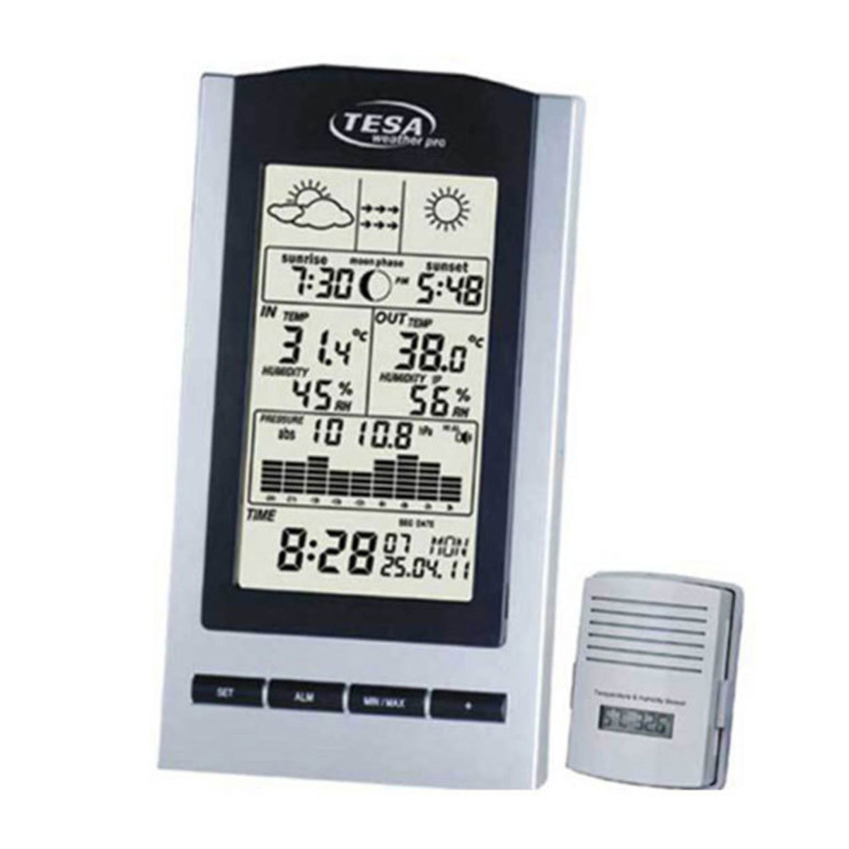 Tesa WS1151 - Moon Phase Weather station with Barometer