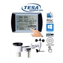 Load image into Gallery viewer, Tesa WS1081 Ver3. Complete Weather Station with Solar Panel &amp; PC interface
