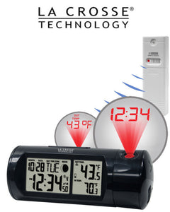 La Crosse Projection Alarm Clock Outdoor Temperature