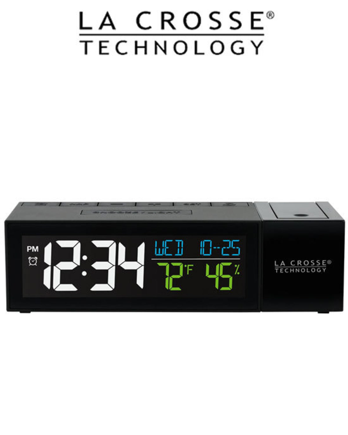 La Crosse Pop-Up Bar Projection Alarm Clock (616-1950)