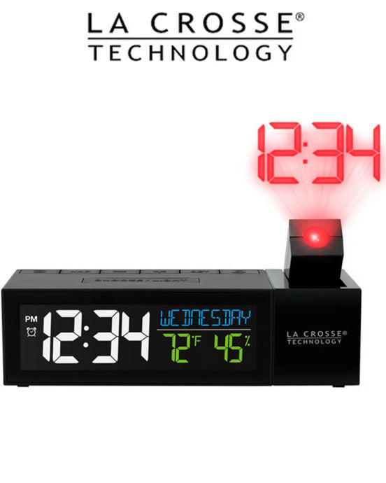 La Crosse Pop-Up Bar Projection Alarm Clock