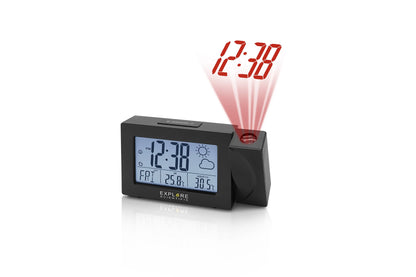 Explore Scientific Projection Clock with Weather Forecast Display and Outdoor Sensor