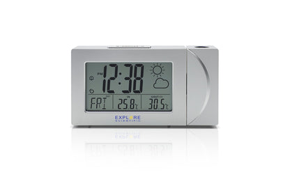 Explore Scientific Projection Clock with Weather Forecast Display and Outdoor Sensor