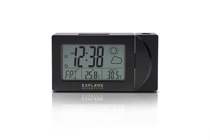 Explore Scientific Projection Radio Controlled Clock with Weather Forecast Display and Outdoor Sensor
